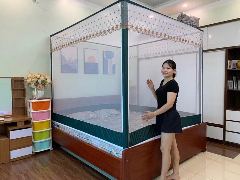 Với thiết kế khung nhôm chắc chắn, giúp bảo vệ gia đình bạn khỏi muỗi và côn trùng hiệu quả, Vải lưới polyester thoáng khí, 184.000₫, 