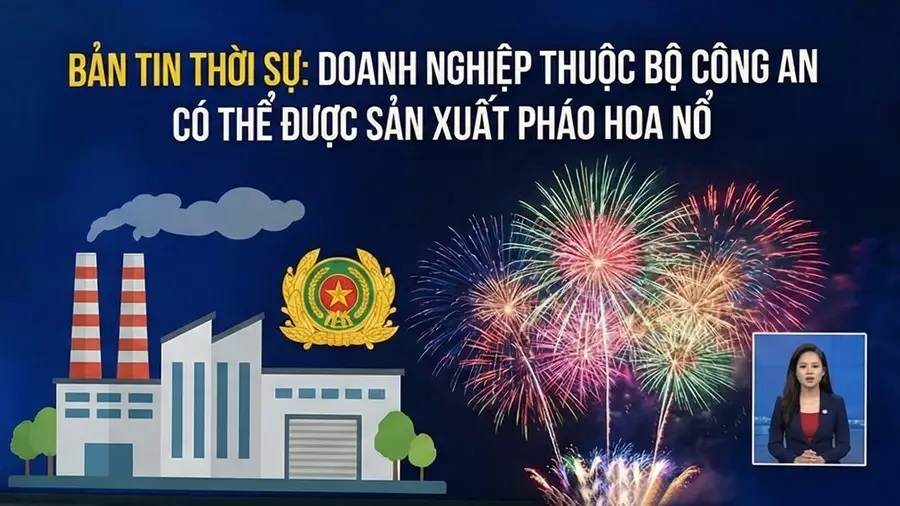 Theo Nghị định mới ban hành, có hiệu lực thi hành từ 15.3, các tổ chức, doanh nghiệp trực thuộc Bộ Công an được phép nghiên cứu, sản xuất pháo hoa nổ